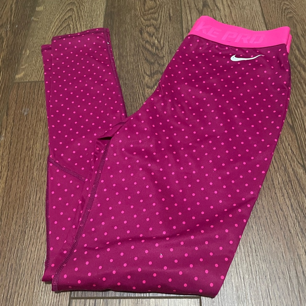 Nike Pro Dri-Fit Compression Polka Dot Leggings
